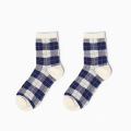 Fashion Plaid beliebtes Design hochwertiger Baumwolle lustige Frau Happy Socken